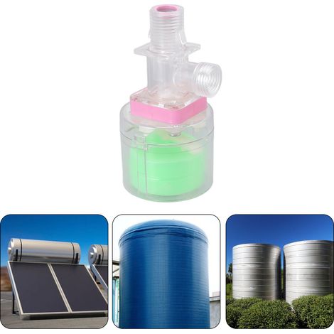 Transparentes Wasserstandsregelventil, vollautomatische Schwimmersteuerung, Kunststoffschwimmer, Schwimmerschalter für Wasserturm/Wassertank, 4-Punkt-interner Wassereinlass. (1/5)