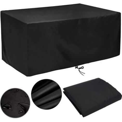 Housse de protection imperméable pour mobilier de jardin, 315 x 160 x 74 cm, tissu Oxford résistant aux intempéries et aux déchirures (210D, 315 x 160 x 74 cm) (1/4)