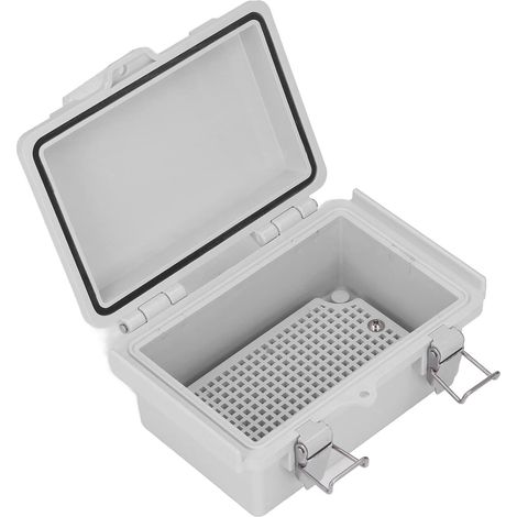 Boîte de Jonction ABS étanche à la Poussière IP67 Boîte de Jonction étanche 100x150x70mm Boîtier électrique DIY avec Loquets en Acier Inoxydable pour le Raccordement électrique (1/5)