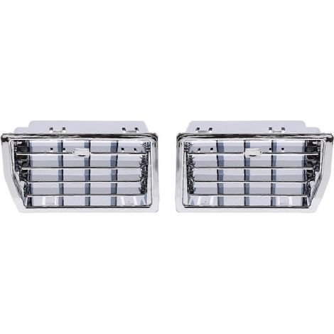 Compatible avec la moto Gold Wing GL1500 (1988-2000), une paire de caches chromés pour aérations de carénage inférieur 52-552 (1/5)