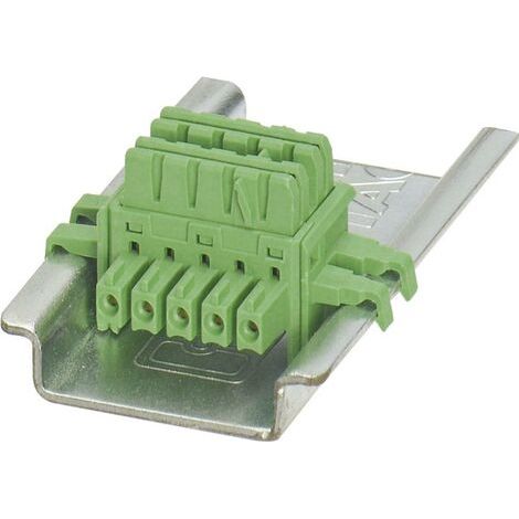 Connecteur sur profilé Contenu: 1 pc(s) Phoenix Contact ME 6.2 TBUS-2 1.5/5-ST-3.81 GN 2869728 (1/5)