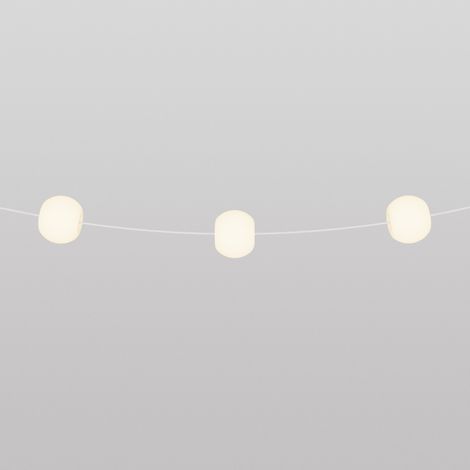 Creative Cables - Catena luminosa 3 punti luce da esterno IP67 Bianco Sabbia - Marina3 Cherry (1/4)