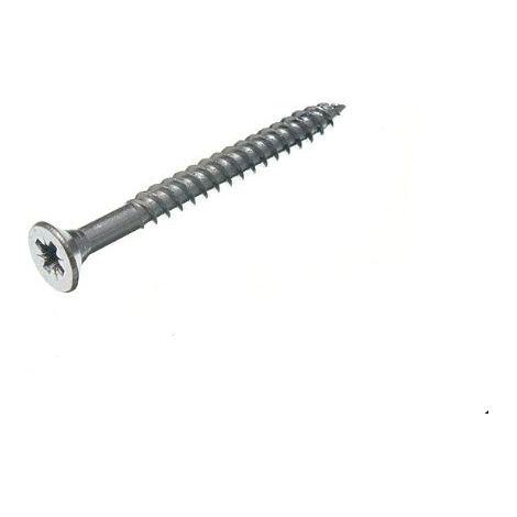 Lot de 400 vis à bois double filetage BZP en acier zingué 25,4 x 5,1 cm (1/2)