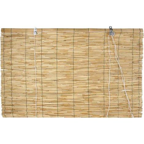 TAPPARELLA IN ARELLE BAMBU' CON CARRUCOLA cm 120 x 260
