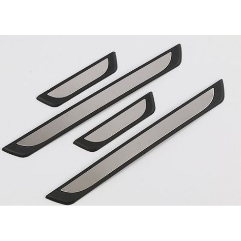 Seuils de porte pour BMW Série 5 G30 et G31 2017 (5 portes) - Protection anti-rayures - Jeu de 4 - Chrome noir (1/5)
