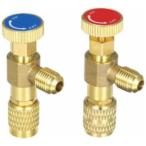 Vanne De Charge De Refrigerant R12 R410, Soupape De Securite De Liquide Refrigerant De Climatisation Vannes De Controle De Debit En Cuivre Soupape De Securite En Cuivre Et Fluor (1/5)