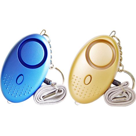 Alarme panique personnelle en deux parties - Bouton d'alarme personnel (bleu + or) (1/5)