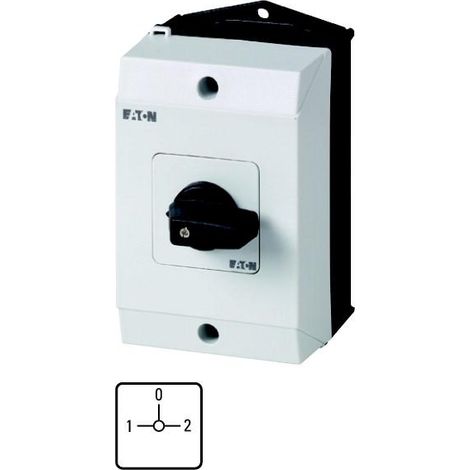 Inverseurs Contacts: 8 20 A plastron: 1-0-2 90 ° à accrochage en saillie 000207138 EATON T0-4-8294/I1