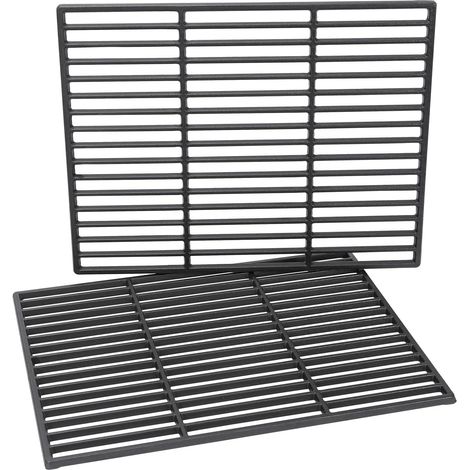Grille de cuisson en fonte pour barbecue au charbon de bois - Grille de rechange - 46 x 35,5 cm (pièce unique) et 46 x 71 cm (double) (1/5)