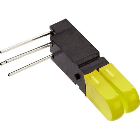 Mentor Mehrfach LED-Anzeige 1803.2231 LED-Baustein 22.1 mm Rot 2.5 x 5 mm 80 mcd 20 mA 2 V S=2-Fach,