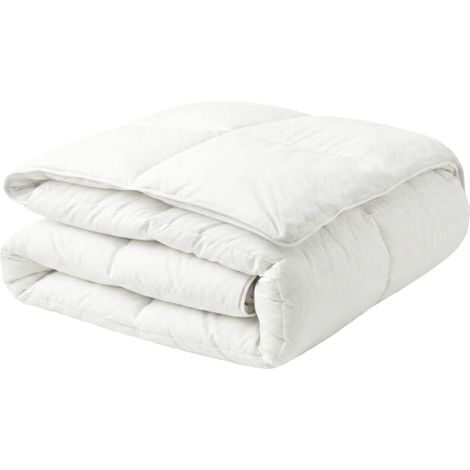 Edredón blanco algodón japara tamaño extra grande 240 x 220 cm relleno plumón de pato dormitorio Grossglockner