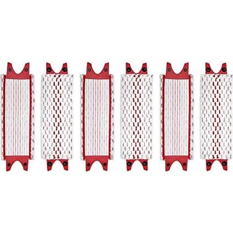 Serbie – Lot de 6 serpillières microfibre – Lavables en machine – Pour sols durs – Compatible Vileda UltraMax (1/5)