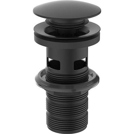 Ideal Standard Push Open-Ventil E1482XG für Waschtische mit Überlauf, Silk Black (1/3)
