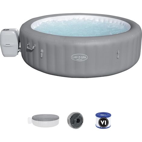 1 Spa Gonflable Rond, 236x71cm, DuraPlus, 190 Airjet, FreezeShield, 6-8 Personnes