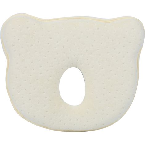 Coussin bébé en mousse mémoire anti-tête plate, prévention des bosses, oreiller nouveau-né anti-rouleau, forme ergonomique. (1/5)