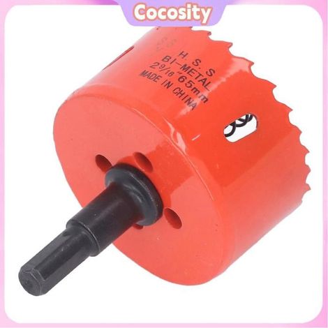 Cocosity Ouvre-trou (60mm))Foret Scie Cloche Bonne Dureté Pour Le PVC (2-3/8 outillage perceuse 60 mm / 2,36 65mm / 2,56 pouces (1/5)