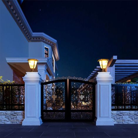 Lanterne Solaire Connectée à poser RGBW IP54 - Pack de 4 - SILUMEN