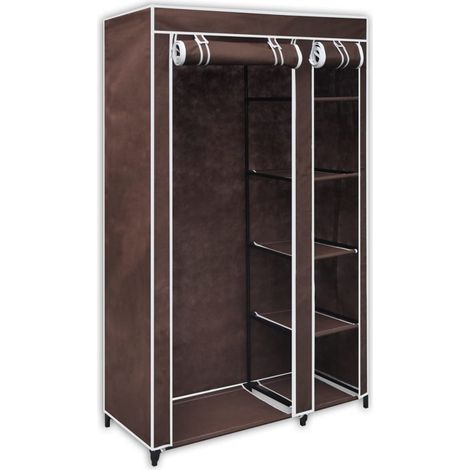 Garde-robe Tissu Marron (1/5)