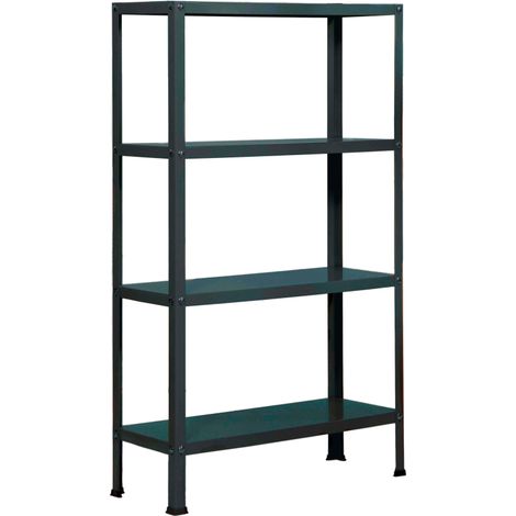 SimonRack Scaffale da Ufficio/Libreria, 1600x1000x300 mm, 4 Ripiani, 100 kg per Ripiano, Metallo Stile Industriale, Antracite – Simon Home