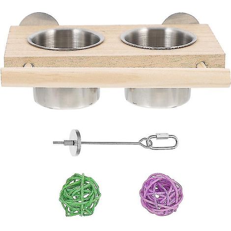 1 Set Papageienfutterspender