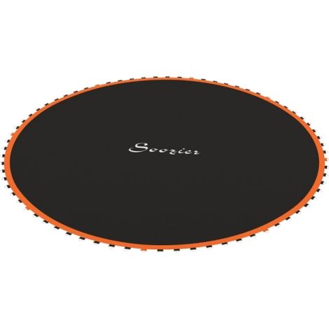 Tapis de trampoline surface saut ronde polypropylène orange (1/4)