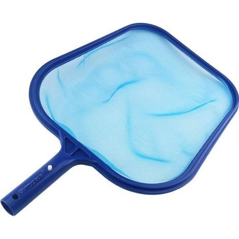 Produits d'entretien pour piscine / Râteau à feuilles professionnel pour piscine, maille fine / Écumoire de piscine (bleue) (1/4)