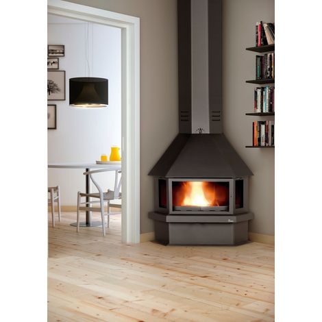 BRICOSOL CHIMENEA METALICA DE LEÑA LACUNZA MODELO CM 300R (1/5)