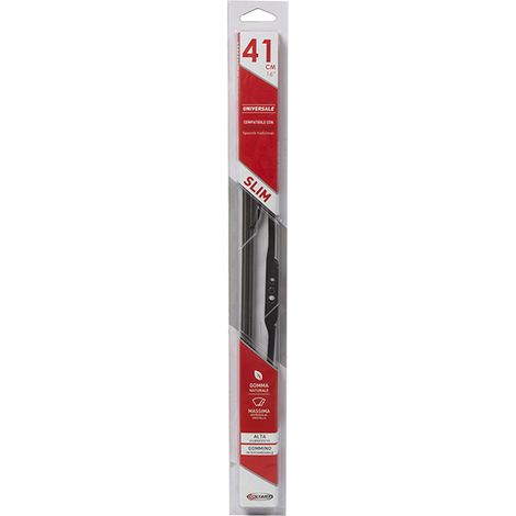 Spazzola Singola Tergicristallo Mis.41 cm-16" Universale per auto
