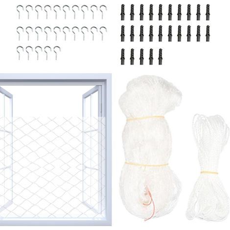 Filet de balcon, clôture de sécurité anti-chute pour chat, barrière robuste pour animaux de compagnie, filet de protection résistant aux intempéries, pour balcon, escaliers, porte, fenêtre, portail