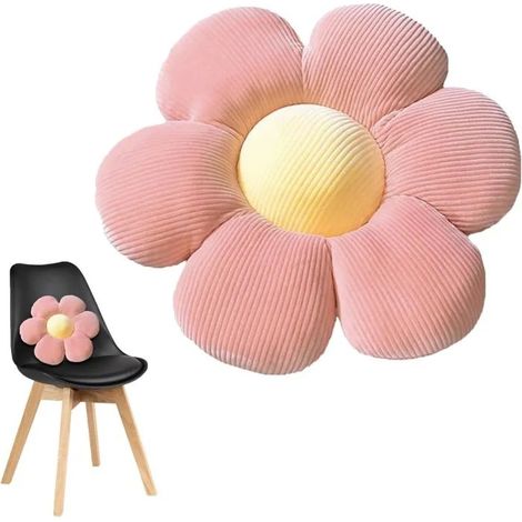Coussin Canape Decoration, Objet Kawaii, Deco Chambre Ado Fille, pour Siège, Canapé, Jardin, Salon Intérieur (40x40cm, Rose Jaune) (1/5)