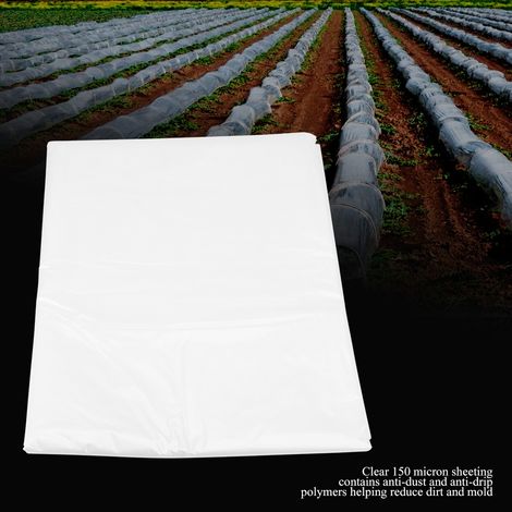 Transparente Gewächshausabdeckung aus Polyethylen, Pflanzenschutzfolie, Gartenabdeckung, Gemüseschutz (1/5)