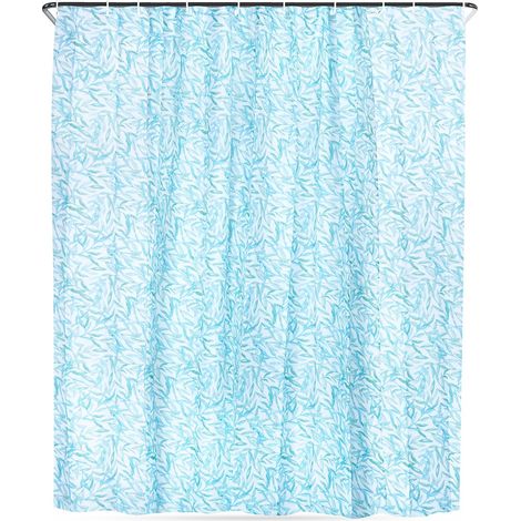 Rideau de douche pour baignoire avec crochets, 180 x 200 cm (1/5)