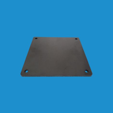 Commentfer – Platine acier percée 140 x 140 mm – Trous pré-percés pour montage rapide – Épaisseur variable pour charges lourdes – Finition acier brut (1/2)