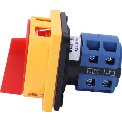 Commutateur rotatif à cames 25 A, verrouillable, universel, pour l'inversion de charge et de puissance (AC 440 V, DC 240 V). (1/5)
