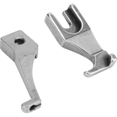 2 Semelles de pied presseur industriel pour machine à coudre à pied marcheur, fermeture éclair U192T U193T, lot de pièces (1/5)