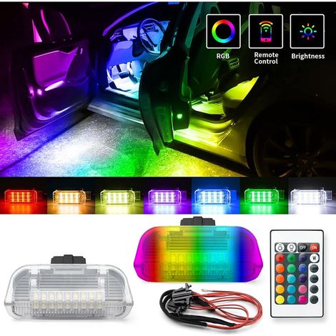 Eclairages portes à Led RGB - Wolkswagen / Skoda / Seat / Porsche - La paire (1/5)