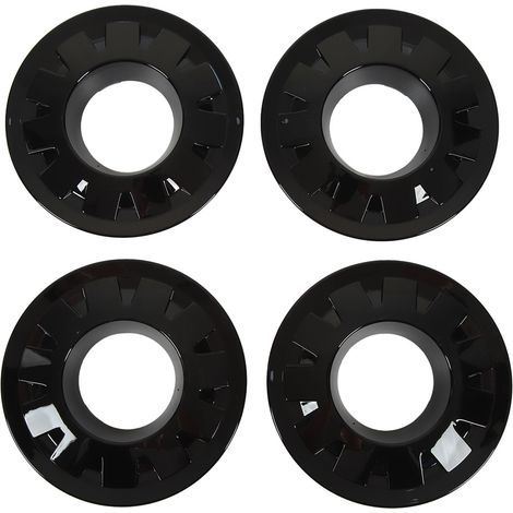 moyeu de roue 20 pouces 4 pièces noir brillant diamètre 155 (1/5)