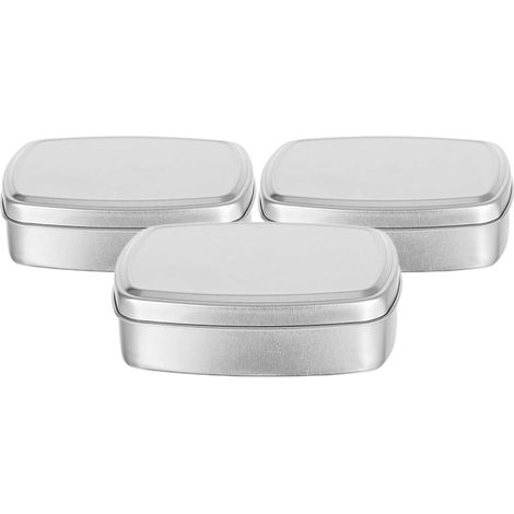 Bar Soap Container 3 Units 62X47X26 MM Moisture Resistant