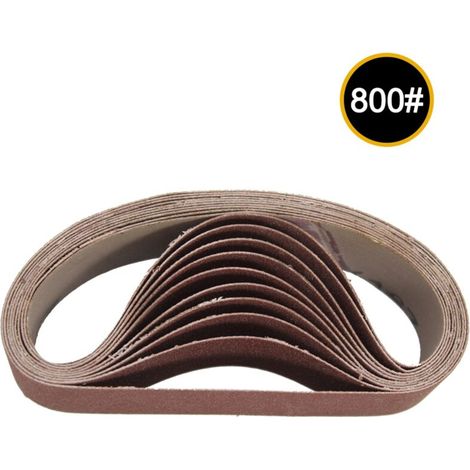 Jeffergarden Lot de 10 bandes abrasives 30 x 330 mm, grain 800, pour ponceuses rotatives-DOU