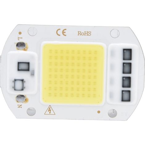 Source de lumière COB haute tension, puce LED haute puissance, blanc froid, 100W, 220V, pour utilisation intérieure et extérieure (1/5)