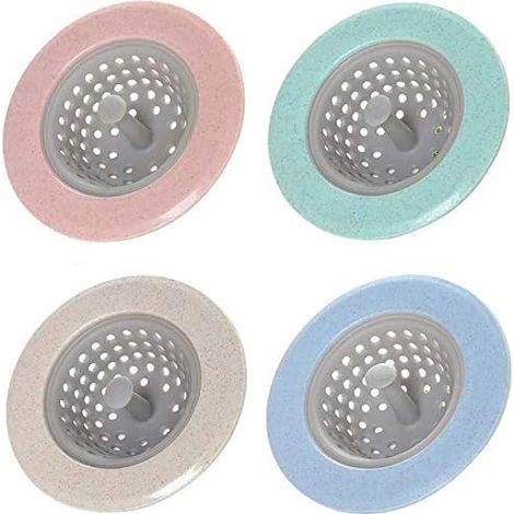 Bouchon universel anti-fuite pour évier, couvercle désodorisant pour égout, bouchon de piscine en silicone, bouchon anti-fuite pour baignoire (4 pièces) (1/5)