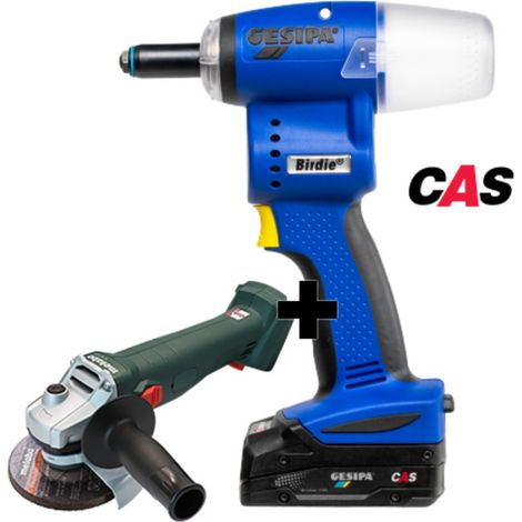 GESIPA Birdie Akku-Blindnietsetzgerät Set 18 V 2 Ah 10000 N L-BOXX 1869624