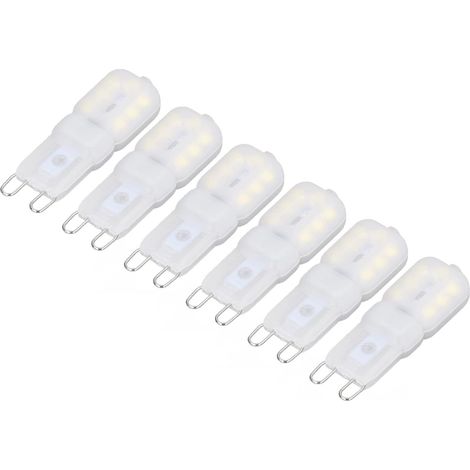 Acouto 6Pcs G9 Ampoules LED Dimmable 3W Économie d'énergie 360 (1/5)