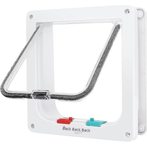 Puerta para gatos en stock, puerta para perros, puerta de doble acceso, puerta mosquitera de cristal, panel acrílico, casita para gatos (1/5)