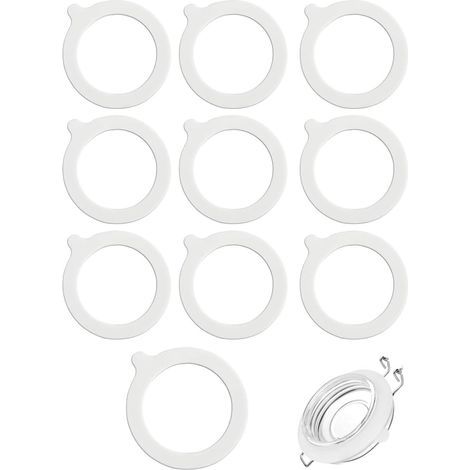 CCYKXA 10 Pieces Universal Silicone Jar Seals, Suitable for Glass Jars, Homemade Sealed Jars, etc. (Inner Diameter 7cm)