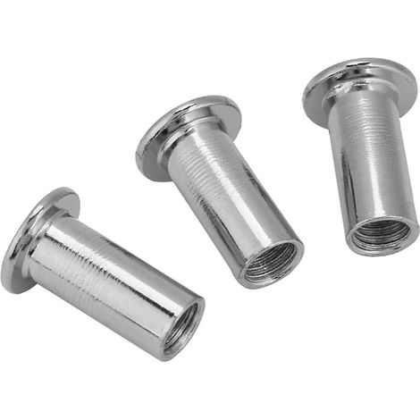 Jeu d'écrous Plats M6/M8, Différentes Tailles et Quantités de Fixations pour Meubles, Tournevis HexagonalM620 30 Pièces, écrous Plats Plaqués Fer M6 M8, écrou Hexagonal à ( 22 (50 pièces)) (1/5)