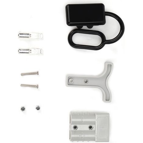 Connecteur de prise d'alimentation, câble, borne, boîtier de batterie, capuchon anti-poussière, poignée, 50 A CC 600 V (1/5)