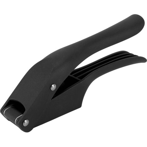 Presse-ail multifonction 2-en-1, efficace et facile à presser, manche ergonomique, outil à hacher l'ail pour cuisine, noir (1/5)