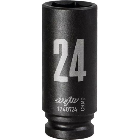 MJW Vaso de impacto 1/2"" 6 caras largo 24 mm (1/3)