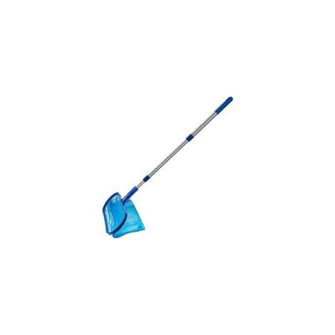 – Épuisette de piscine avec manche télescopique réglable – Maille en nylon durable – Sac profond pour élimination efficace des déchets